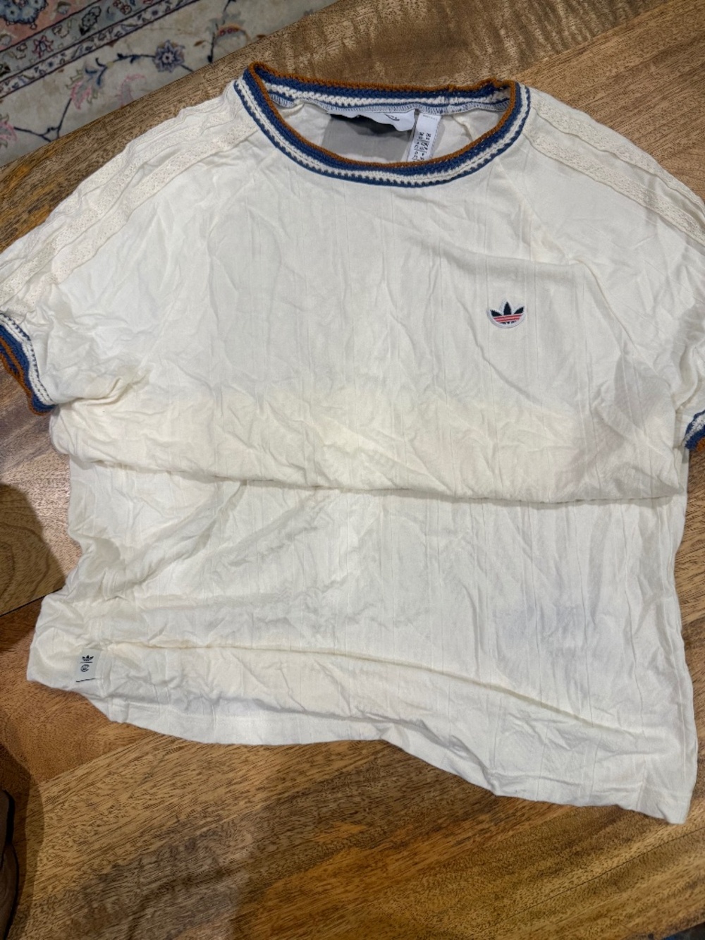 Adidas Collab Shirt with woven trim